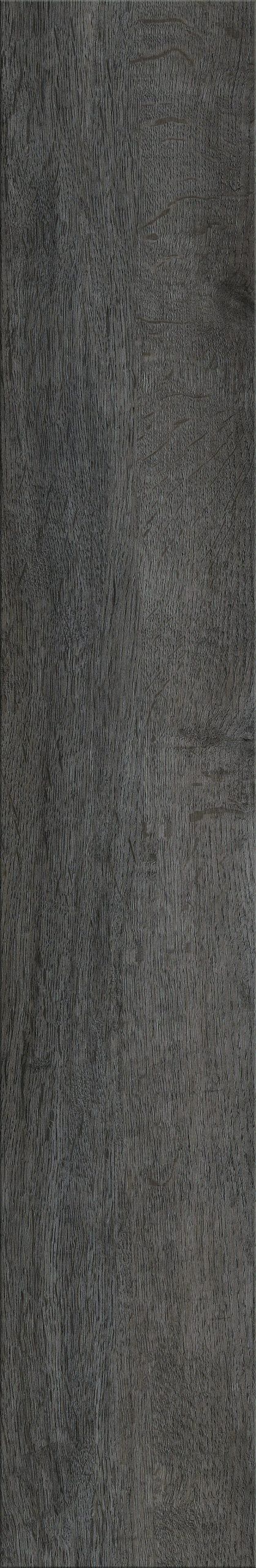 Charcoal grey Luvanto Dryback Flooring with deep wood grain. Waterproof LVT ideal for modern bathrooms and living spaces.
