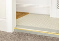 Made-to-order solid brass edge lip for flooring transitions. Premier Trims design for mat well and carpet junctions.