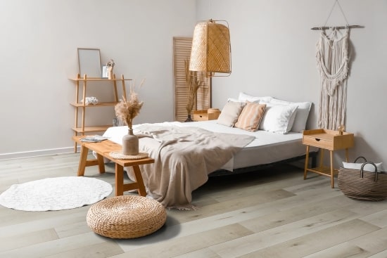 Scratch Resistant LVT in bedromm - Arra Flooring