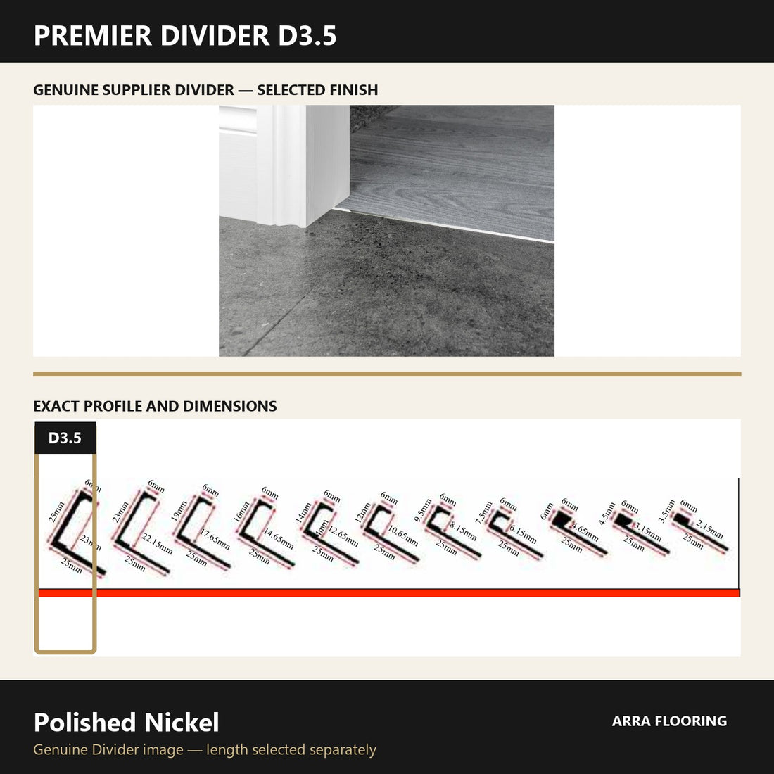 Premier Divider Flooring Profiles — Specialist Finishes