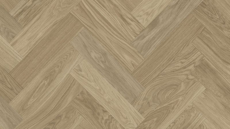Signature Floors Homestyle sheet vinyl – Skane Herringbone Almond