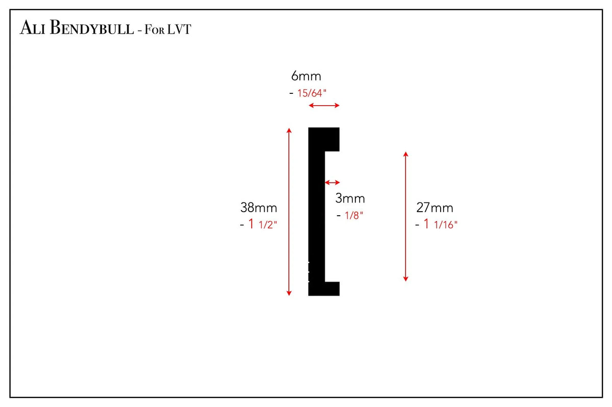 AF verified | Ali Bendybull LVT standard profile silhouette