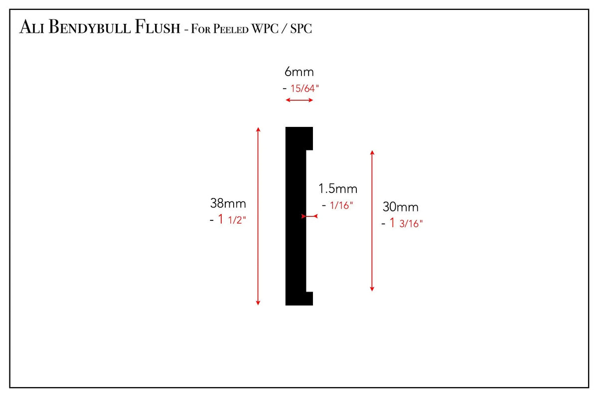 AF verified | Ali Bendybull WPC/SPC Flush profile silhouette