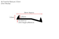AF verified | Ali Tramline Reducer 3mm recess 2-3mm height silhouette
