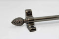 Princes Metal Ashford stair rod — Antique Pewter finish with Pine finial