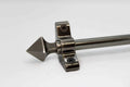 Princes Metal Ashford stair rod — Antique Pewter finish with Pyramid finial
