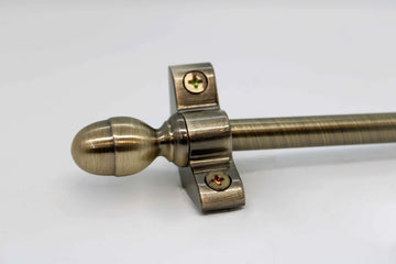 Princes Metal Ashford stair rod — Antique Brass finish with Acorn finial