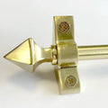 Princes Metal Ashford stair rod — Brushed Brass finish with Pyramid finial