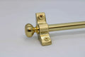 Princes Metal Ashford stair rod — Brushed Brass finish with Round finial