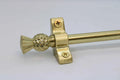 Princes Metal Ashford stair rod — Brushed Brass finish with Thistle finial