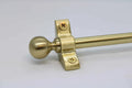 Princes Metal Ashford stair rod — Brushed Brass finish with Ball finial