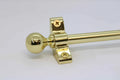 Princes Metal Ashford stair rod — Polished Brass finish with Ball finial