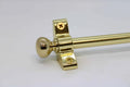 Princes Metal Ashford stair rod — Polished Brass finish with Round finial