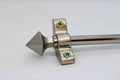 Princes Metal Ashford stair rod — Satin Nickel finish with Pyramid finial
