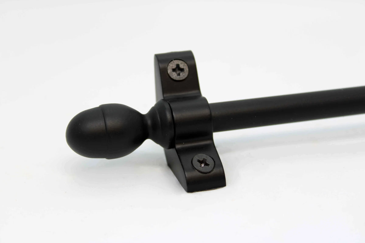 Princes Metal Ashford stair rod — Wrought Iron finish with Acorn finial