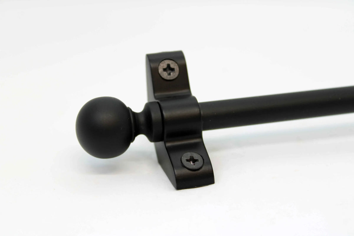 Princes Metal Ashford stair rod — Wrought Iron finish with Ball finial