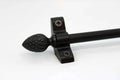 Princes Metal Ashford stair rod — Wrought Iron finish with Pine finial