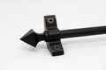 Princes Metal Ashford stair rod — Wrought Iron finish with Pyramid finial