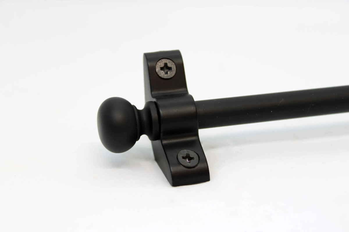 Princes Metal Ashford stair rod — Wrought Iron finish with Round finial