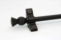 Princes Metal Ashford stair rod — Wrought Iron finish with Thistle finial