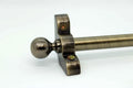 Princes Metal Bavaria stair rod — Antique Brass finish with Ball finial
