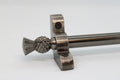Princes Metal Bavaria stair rod — Antique Pewter finish with Thistle finial