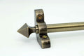 Princes Metal Bavaria stair rod — Antique Brass finish with Pyramid finial