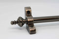 Princes Metal Bavaria stair rod — Antique Pewter finish with Urn finial