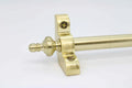 Princes Metal Bavaria stair rod — Brushed Brass finish with Urn finial