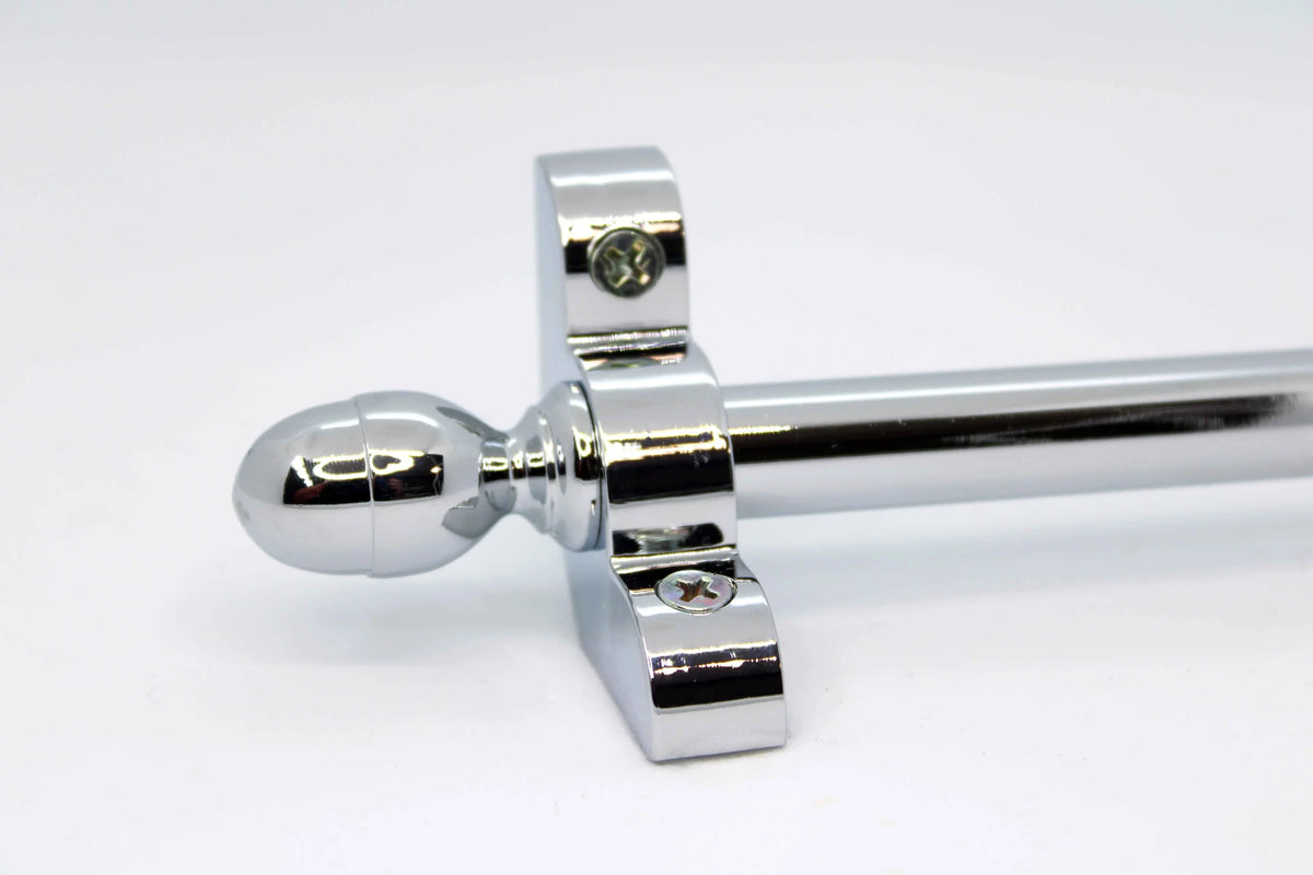 Princes Metal Bavaria stair rod — Chrome finish with Acorn finial