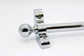 Princes Metal Bavaria stair rod — Chrome finish with Ball finial