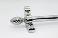 Princes Metal Bavaria stair rod — Chrome finish with Pine finial