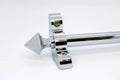 Princes Metal Bavaria stair rod — Chrome finish with Pyramid finial