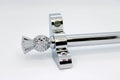Princes Metal Bavaria stair rod — Chrome finish with Thistle finial
