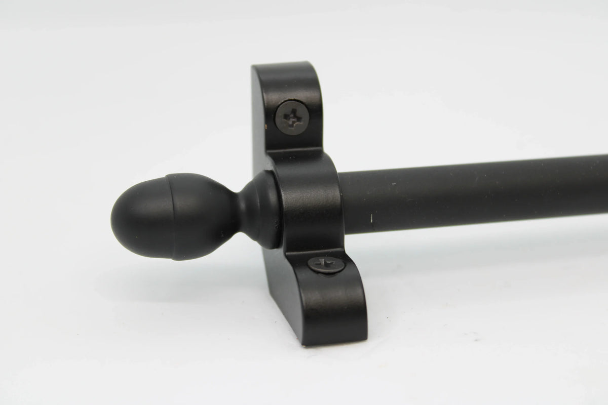 Princes Metal Bavaria stair rod — Wrought Iron finish with Acorn finial