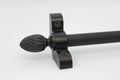 Princes Metal Bavaria stair rod — Wrought Iron finish with Pine finial