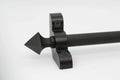 Princes Metal Bavaria stair rod — Wrought Iron finish with Pyramid finial