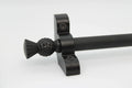 Princes Metal Bavaria stair rod — Wrought Iron finish with Thistle finial