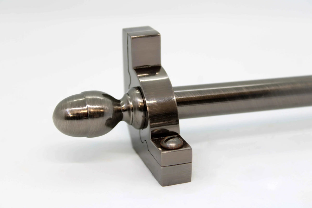 Princes Metal Chateau stair rod — Antique Pewter finish with Acorn finial