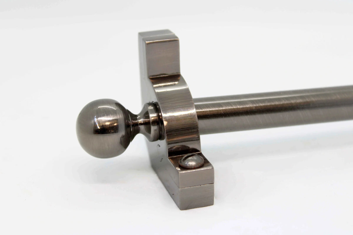 Princes Metal Chateau stair rod — Antique Pewter finish with Ball finial