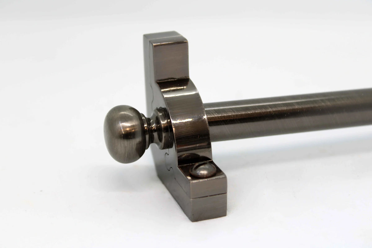 Princes Metal Chateau stair rod — Antique Pewter finish with Round finial