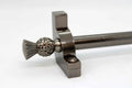 Princes Metal Chateau stair rod — Antique Pewter finish with Thistle finial
