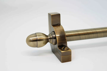 Princes Metal Chateau stair rod — Antique Brass finish with Acorn finial