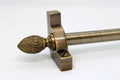 Princes Metal Chateau stair rod — Antique Brass finish with Pine finial
