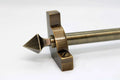 Princes Metal Chateau stair rod — Antique Brass finish with Pyramid finial