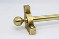 Princes Metal Chateau stair rod — Brushed Brass finish with Ball finial