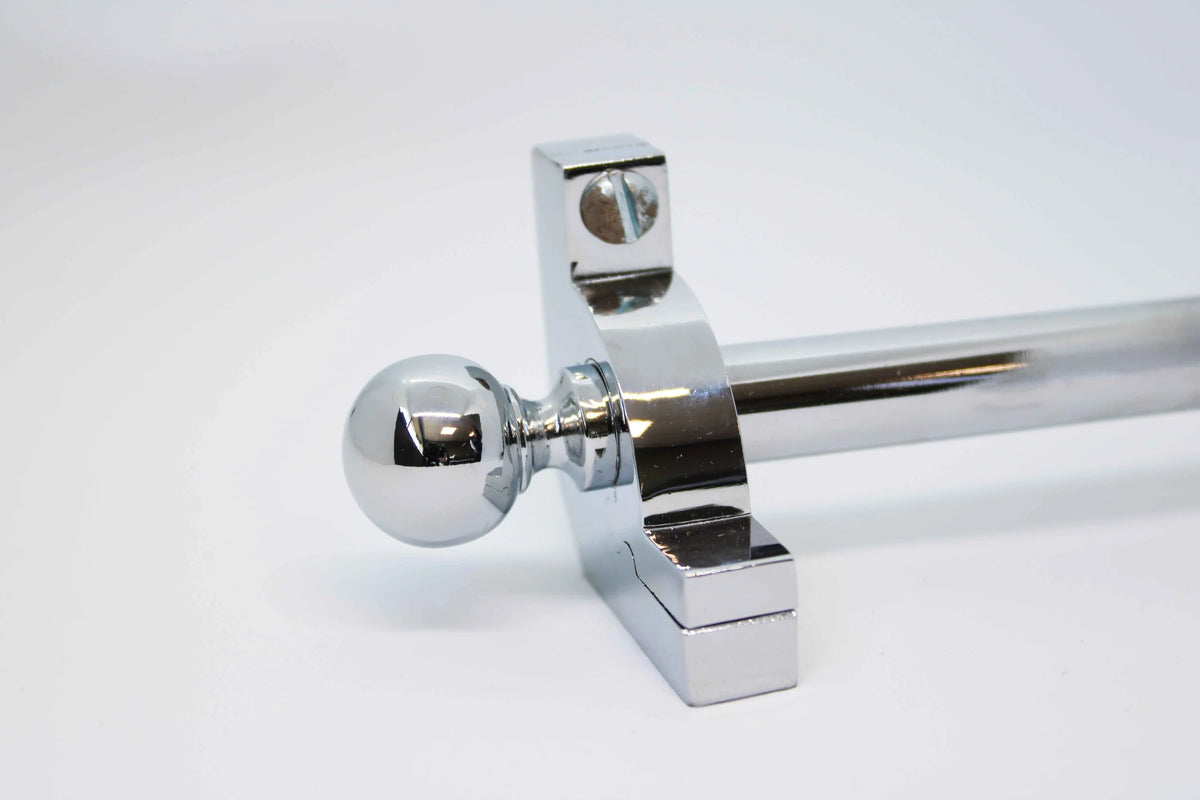 Princes Metal Chateau stair rod — Chrome finish with Ball finial