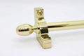 Princes Metal Chateau stair rod — Polished Brass finish with Acorn finial