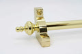 Princes Metal Chateau stair rod — Polished Brass finish with Urn finial
