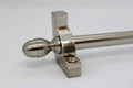 Princes Metal Chateau stair rod — Satin Nickel finish with Acorn finial